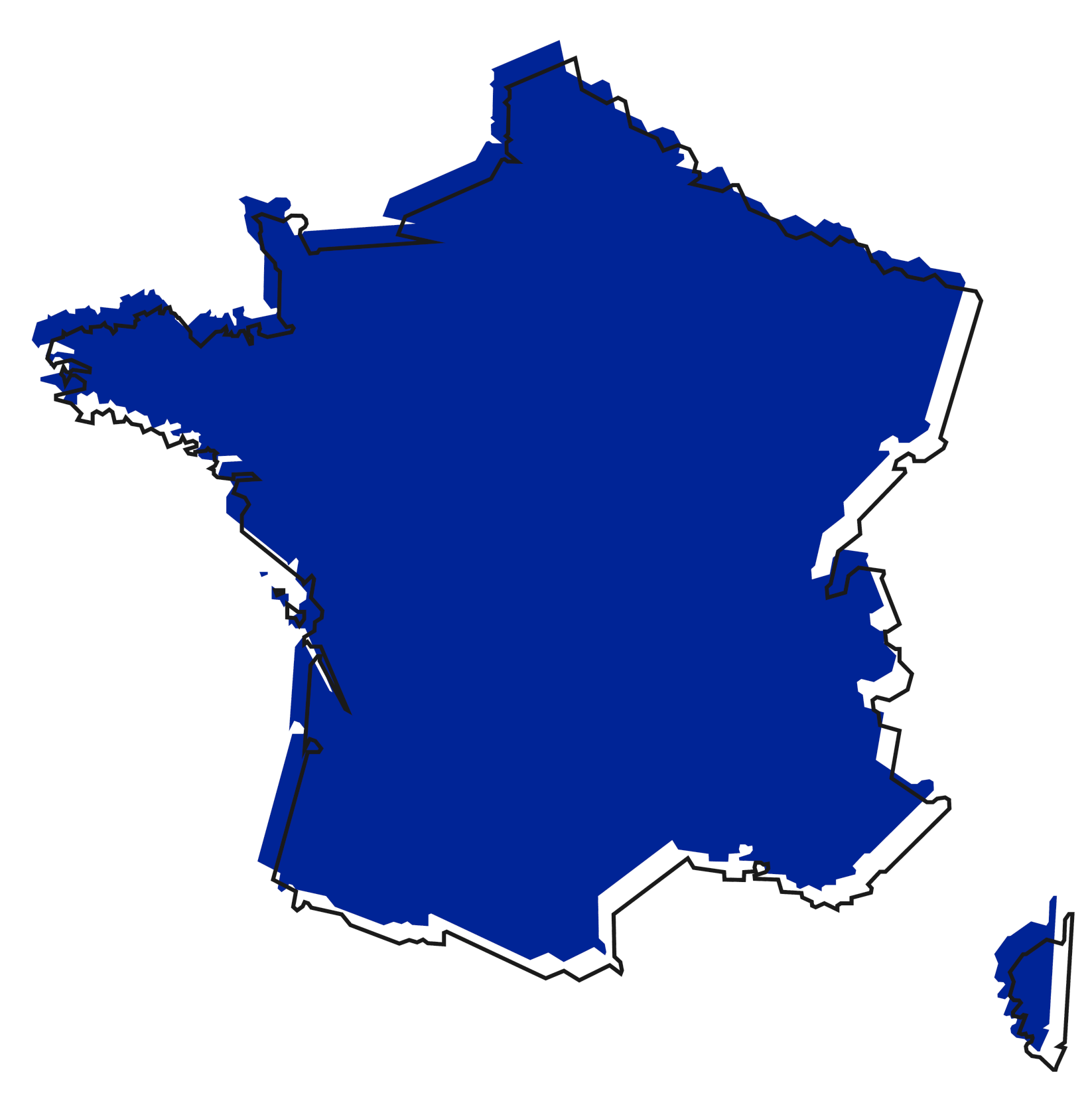 France Map of France