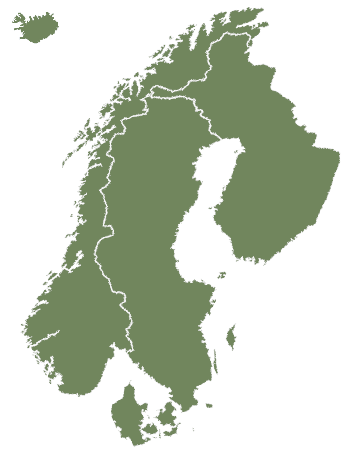 Scandinava – Nordics Nordics countries Map